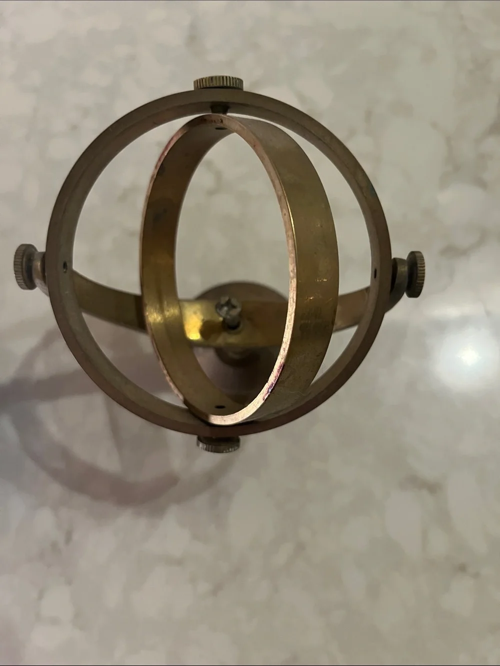 Brass Sconce and mounting brass sphere Vintage